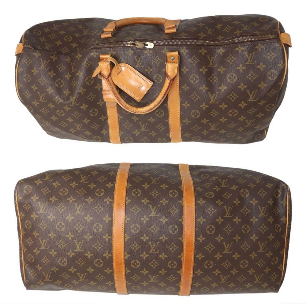 LOUIS VUITTON Brown Monogram Keepall 60 Boston Bag - Picture 5 of 10